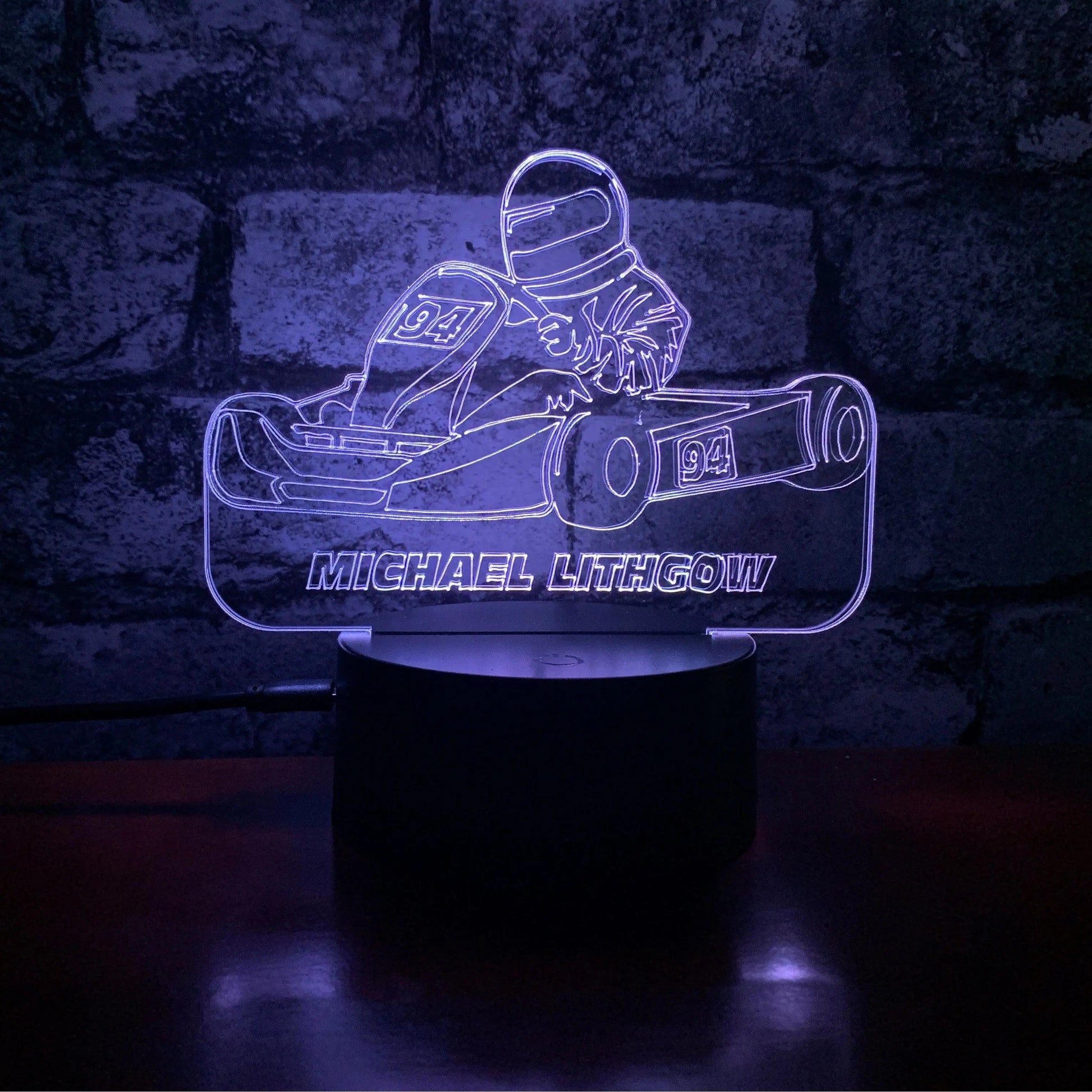 Go Kart LED Night LightÂ  Night Light Stock Car & Banger Toy Tracks