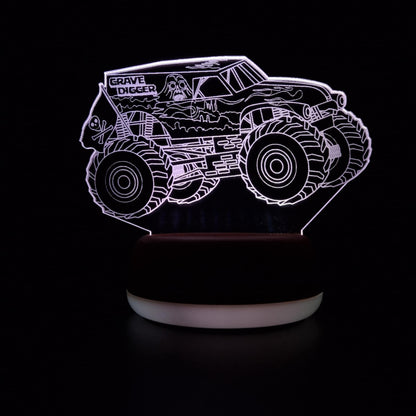 Grave Digger Monster Jam Truck LED Lamp Night Light