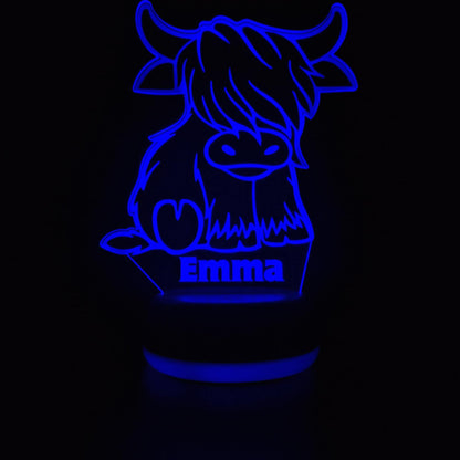 Highland Cow LED Night Light
