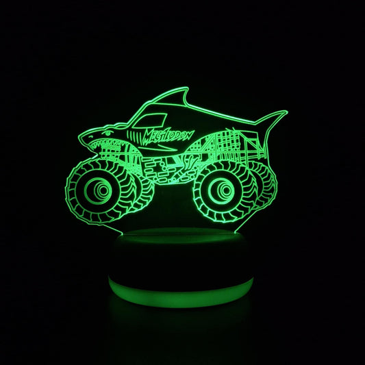 Megalodon Monster Truck LED Lamp Night Light