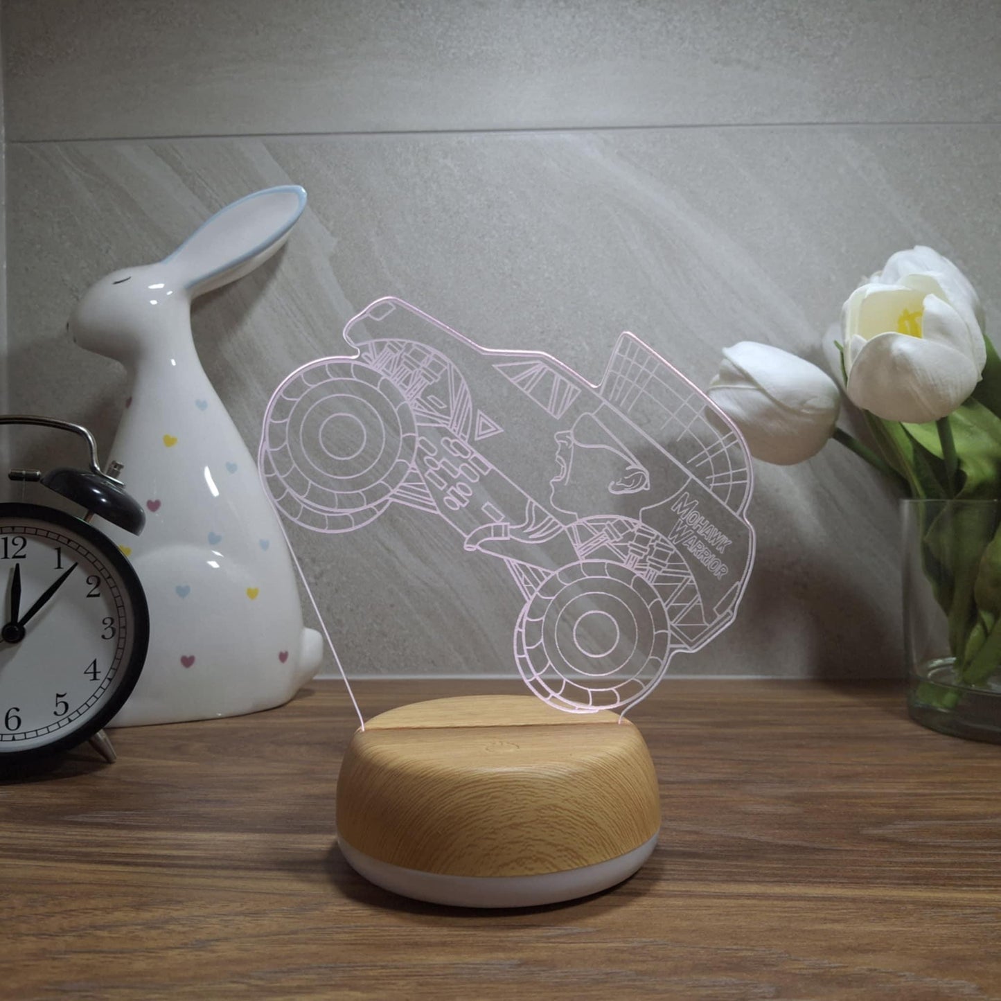 Mohawk Warrior Monster Truck LED Lamp Night Light