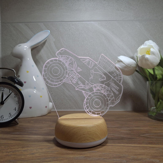 Mohawk Warrior Monster Truck LED Lamp Night Light
