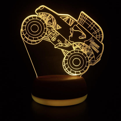 Mohawk Warrior Monster Truck LED Lamp Night Light