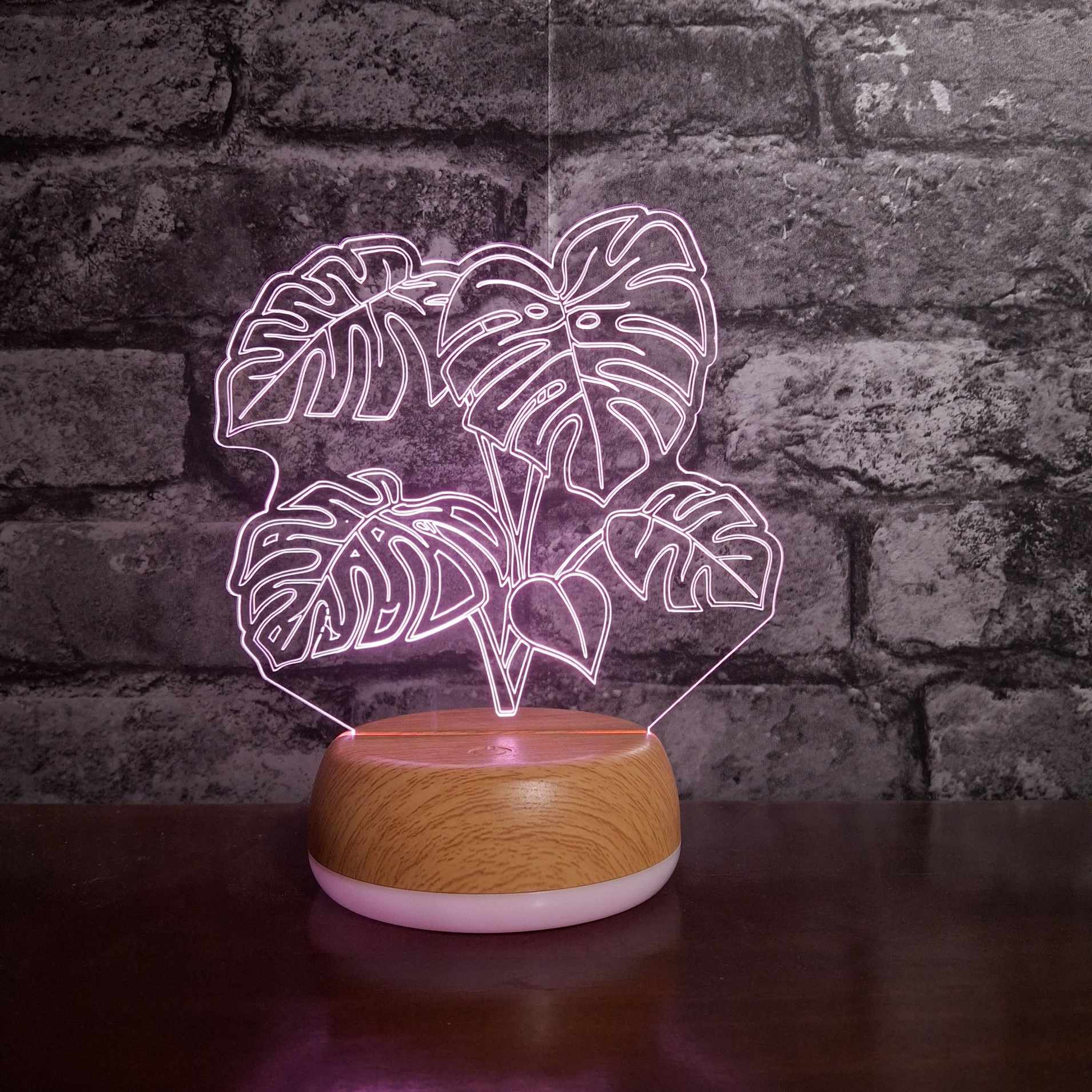 Monstera LED Lamp Night LightÂ  Night Light Stock Car & Banger Toy Tracks