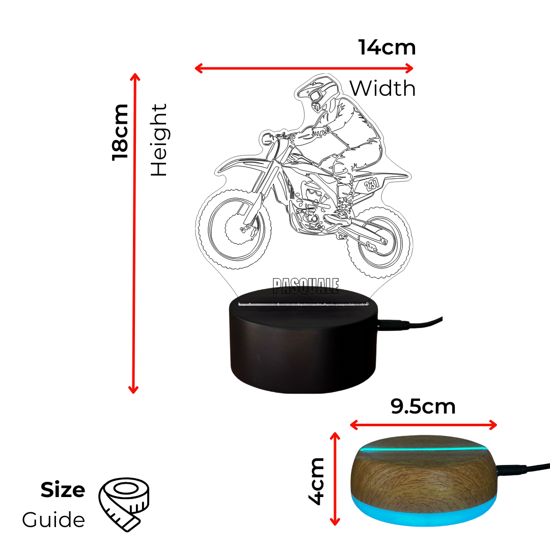 Motocross Bike LED Lamp Night Light