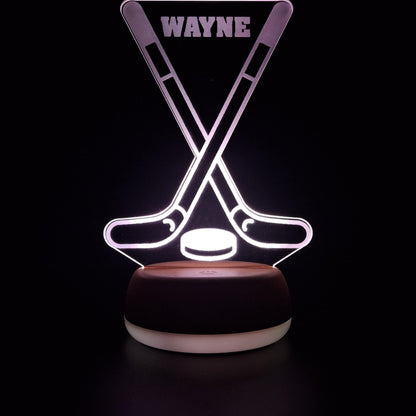Ice Hockey LED Night Light