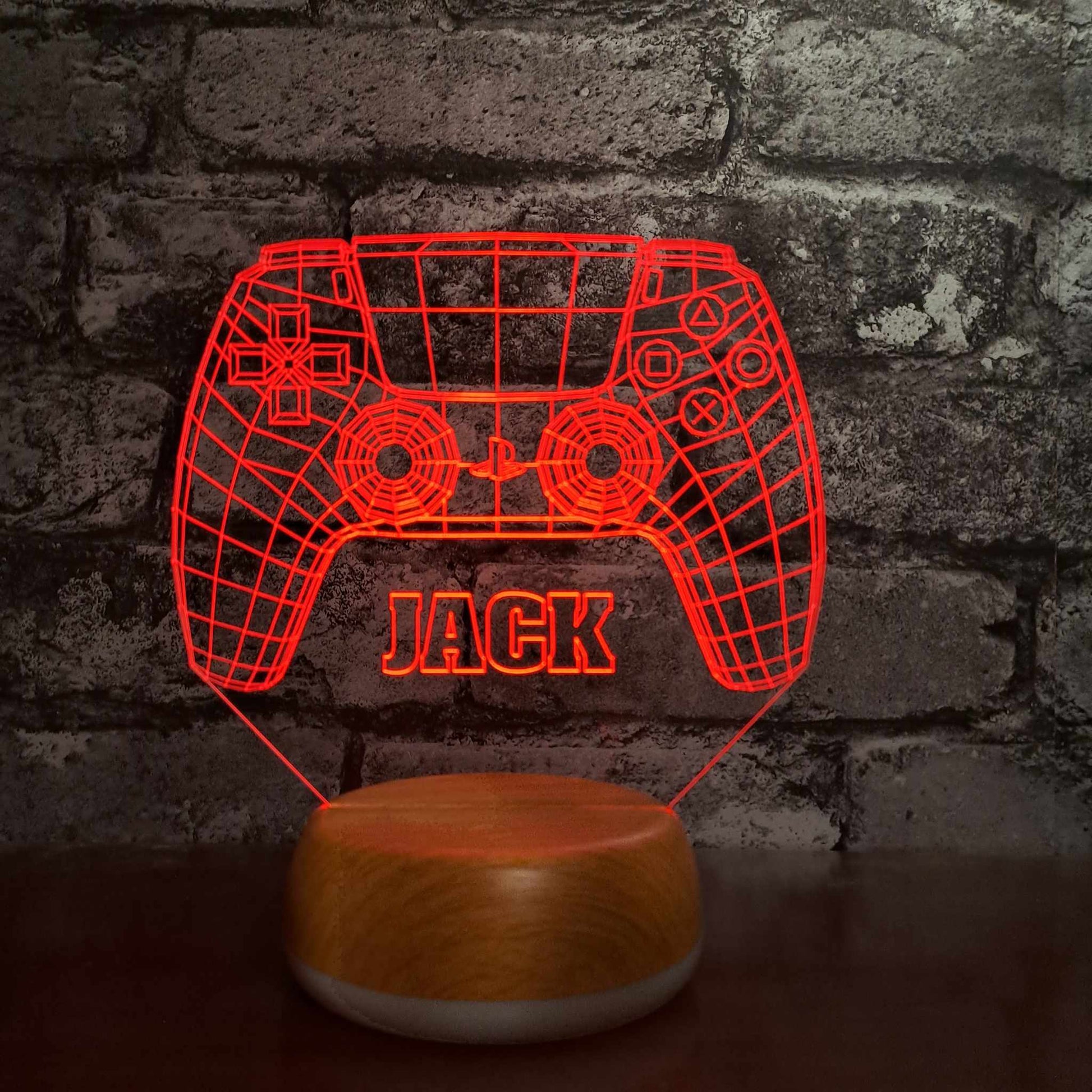 Personalised PlayStation Controller LED Lamp Night LightÂ  Night Light Stock Car & Banger Toy Tracks