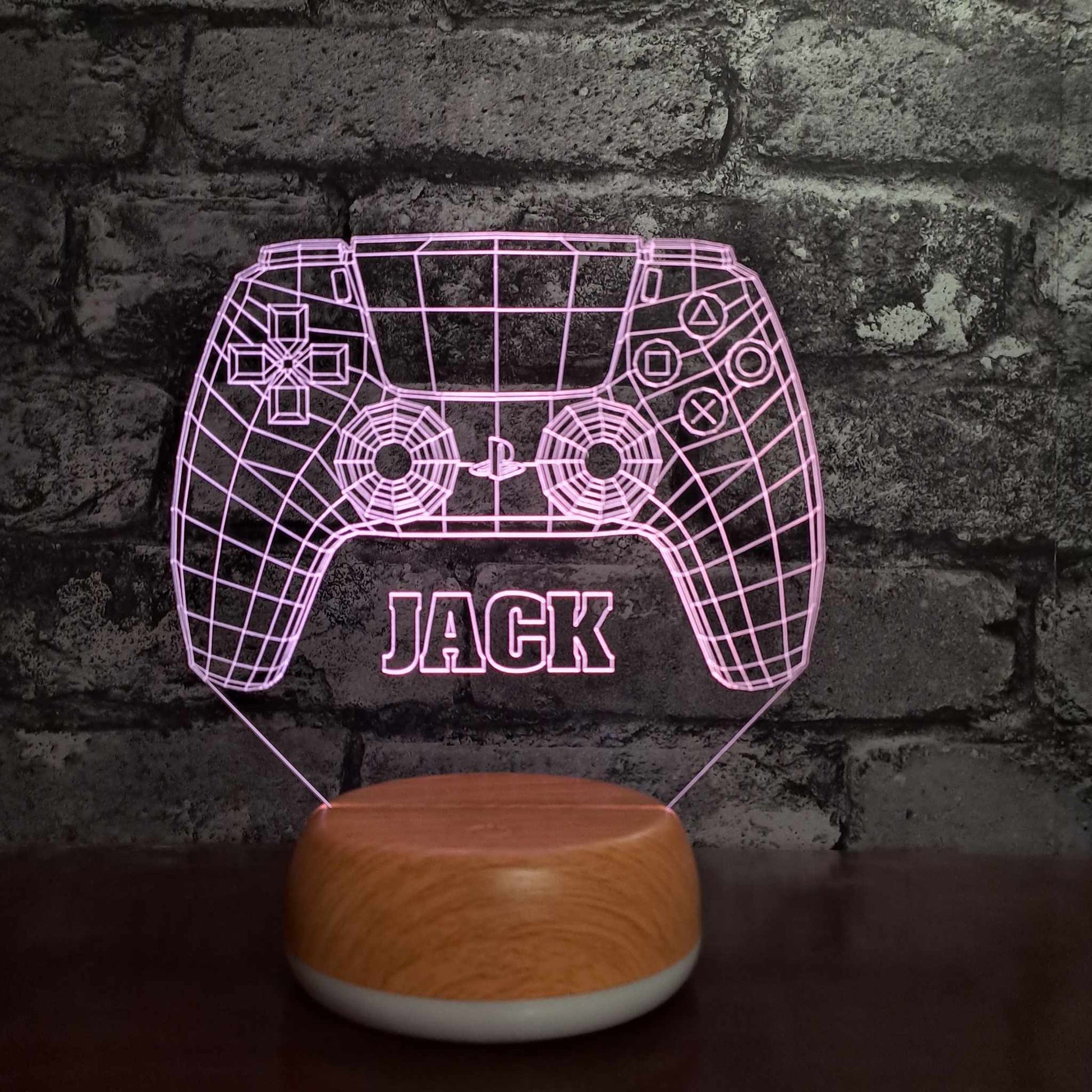 Personalised PlayStation Controller LED Lamp Night LightÂ  Night Light Stock Car & Banger Toy Tracks