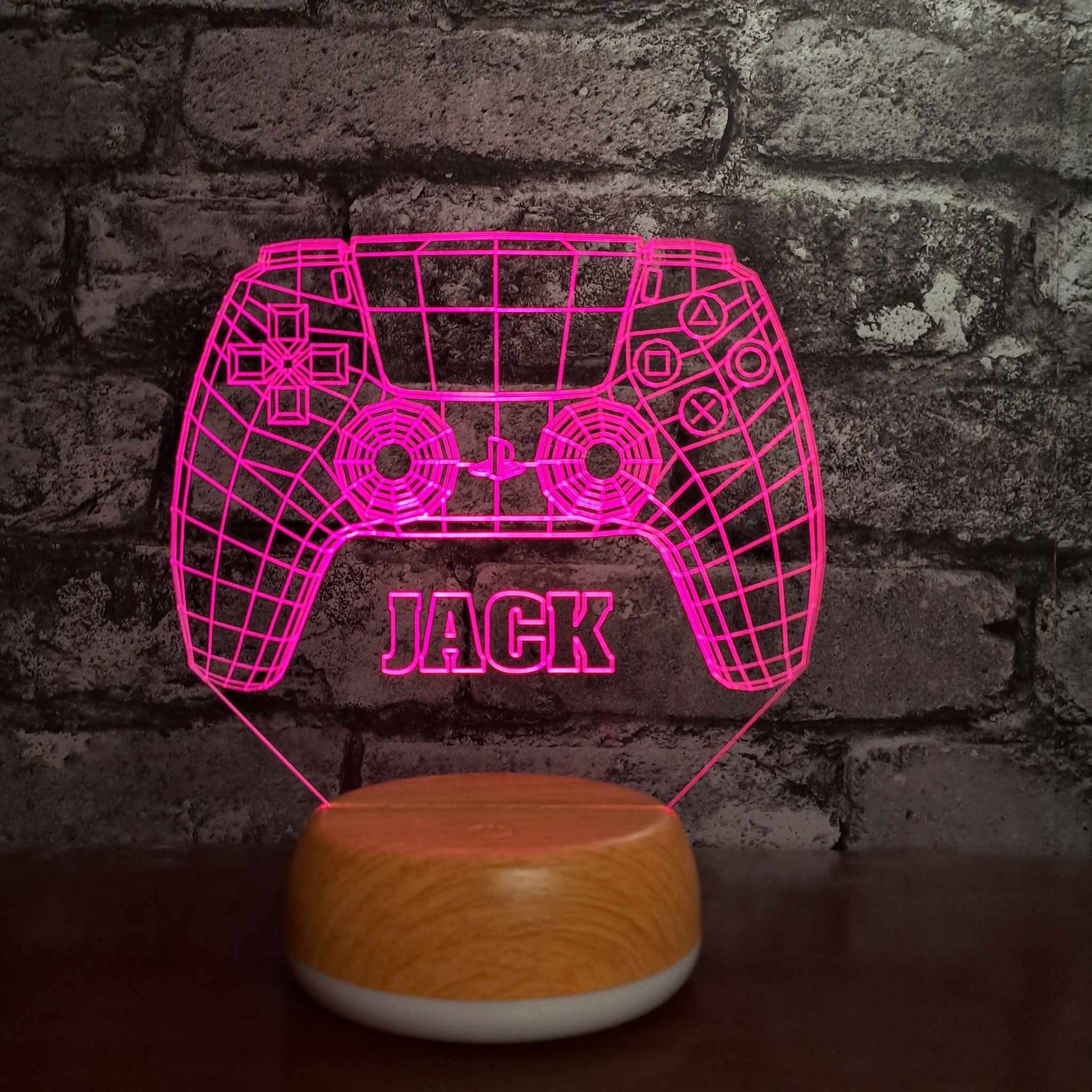 Personalised PlayStation Controller LED Lamp Night LightÂ  Night Light Stock Car & Banger Toy Tracks