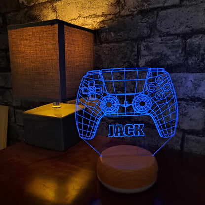 Personalised PlayStation Controller LED Lamp Night LightÂ  Night Light Stock Car & Banger Toy Tracks