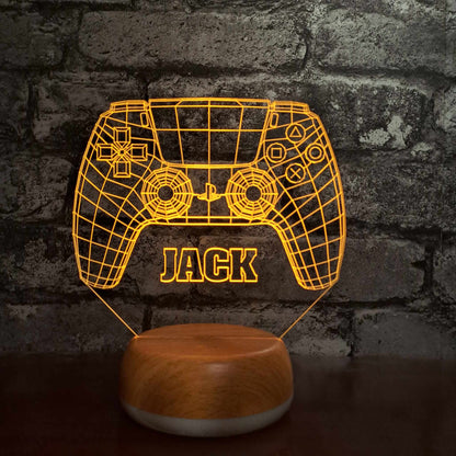 Personalised PlayStation Controller LED Lamp Night LightÂ  Night Light Stock Car & Banger Toy Tracks