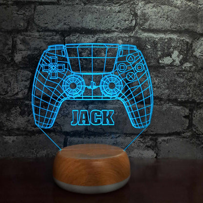 Personalised PlayStation Controller LED Lamp Night LightÂ  Night Light Stock Car & Banger Toy Tracks