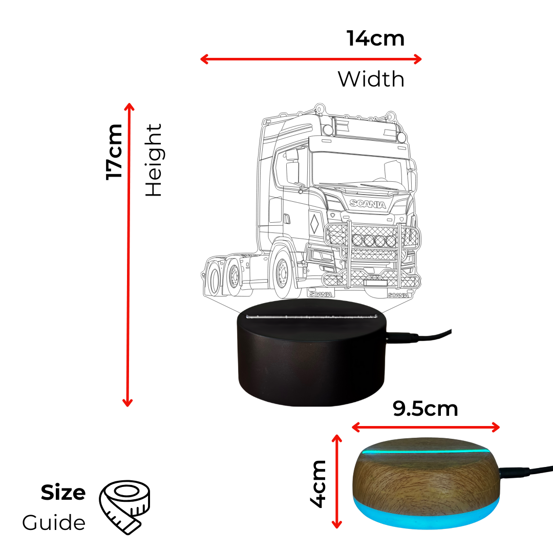 Scania Lorry LED Lamp Night Light