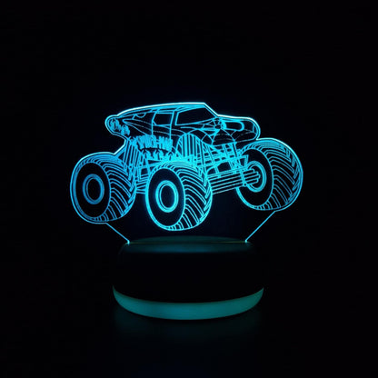 Spiderman Monster Truck LED Lamp Night Light