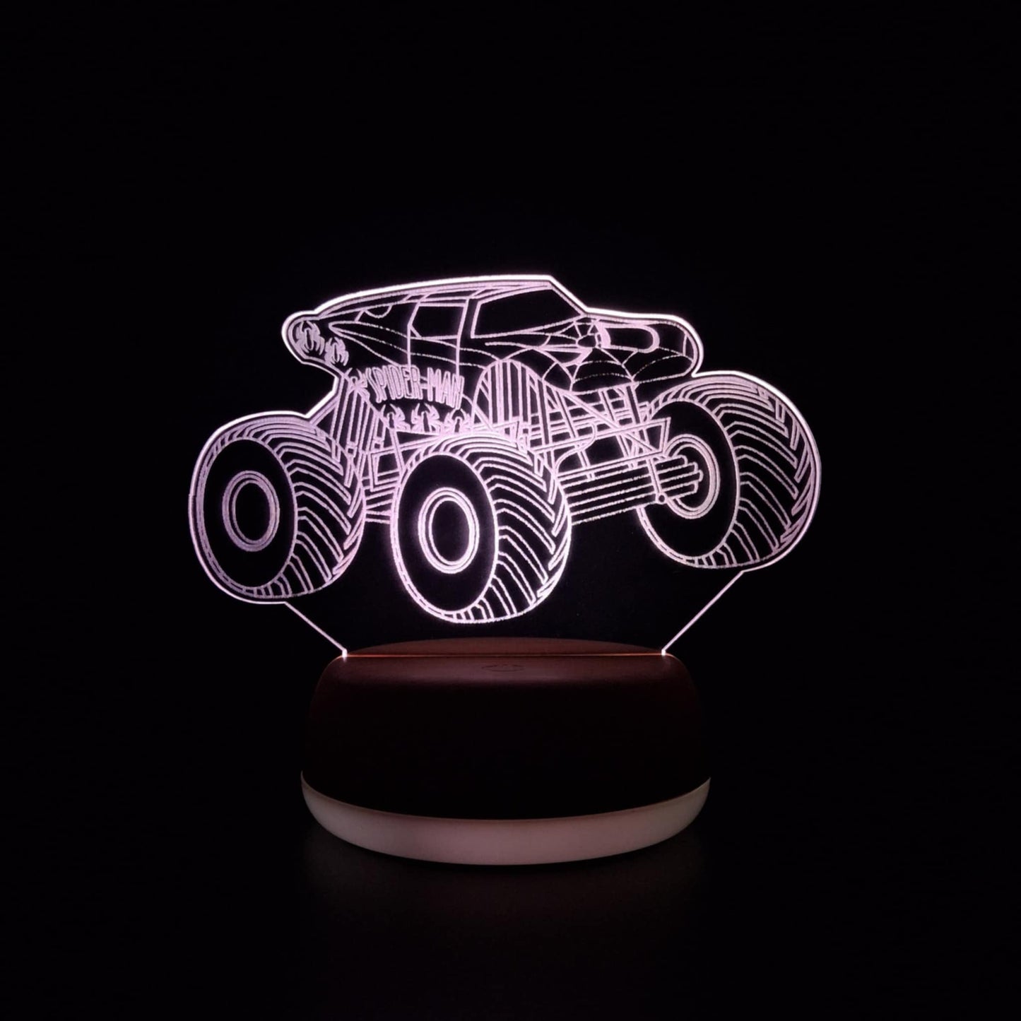 Spiderman Monster Truck LED Lamp Night Light