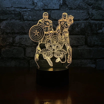 Superhero Night Light - Night Light - Stock Car & Banger Toy Tracks