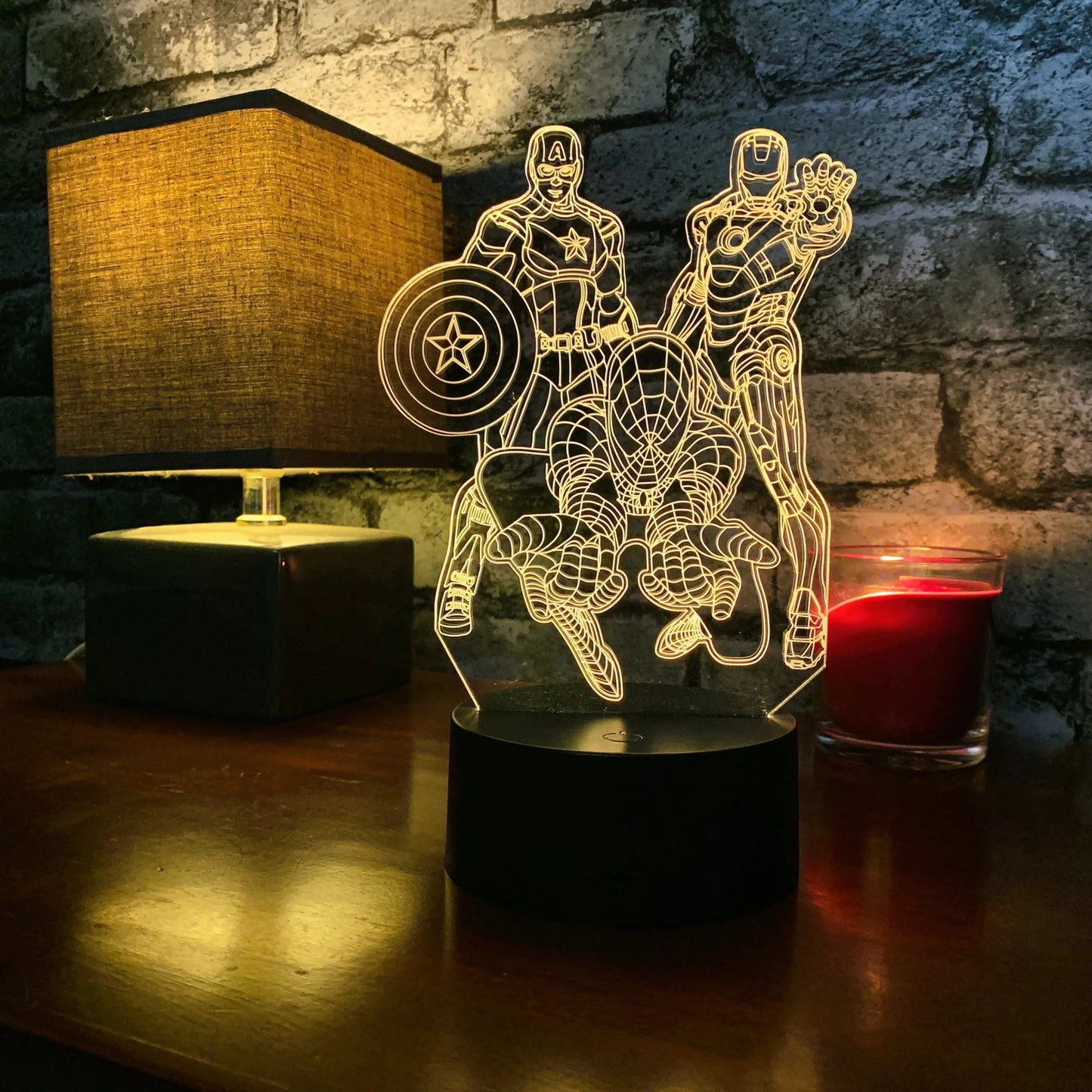 Superhero Night Light - Night Light - Stock Car & Banger Toy Tracks