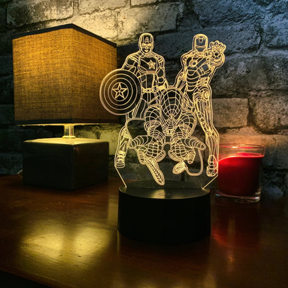 Superhero Night Light - Night Light - Stock Car & Banger Toy Tracks