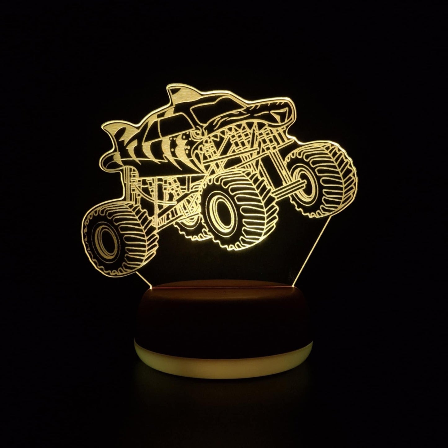 Tiger Shark Monster Truck LED Lamp Night Light