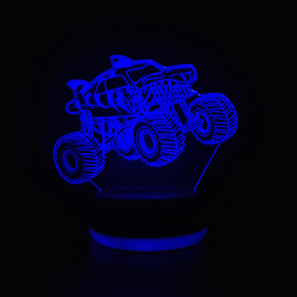 Tiger Shark Monster Truck LED Lamp Night Light