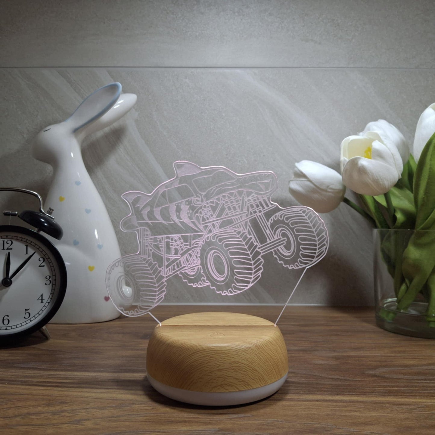 Tiger Shark Monster Truck LED Lamp Night Light
