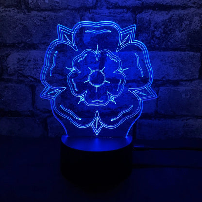Yorkshire Rose Night Light - Night Light - Stock Car & Banger Toy Tracks