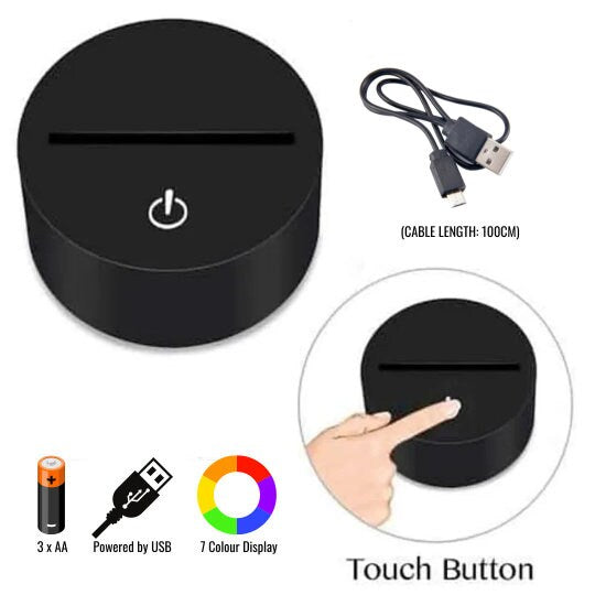 Personalised Tractor LED Lamp Night LightÂ  Night Light Stock Car & Banger Toy Tracks