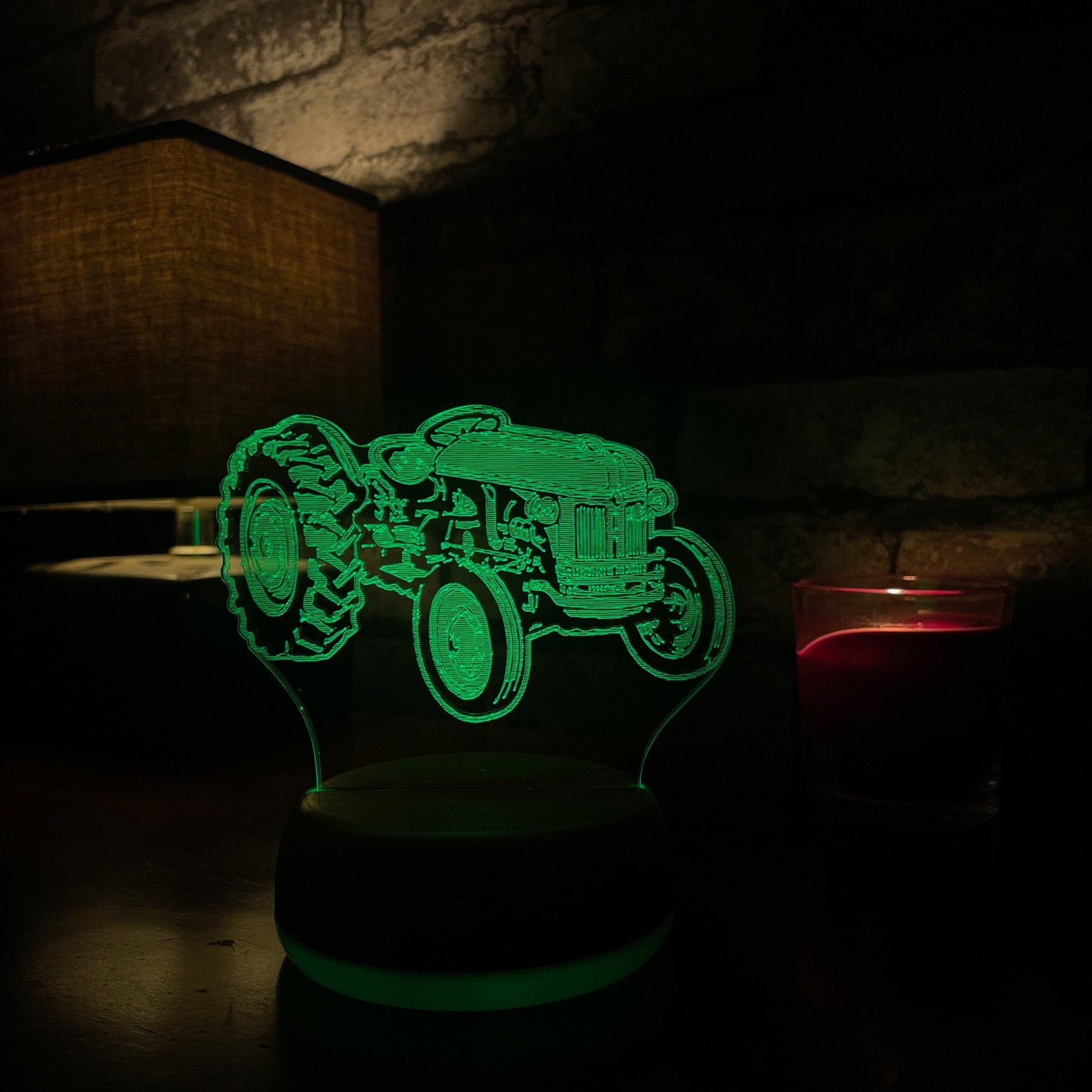 Personalised Classic Tractor LED Lamp Night LightÂ  Night Light Stock Car & Banger Toy Tracks