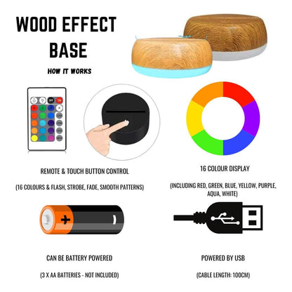 Personalised Classic Tractor LED Lamp Night LightÂ  Night Light Stock Car & Banger Toy Tracks