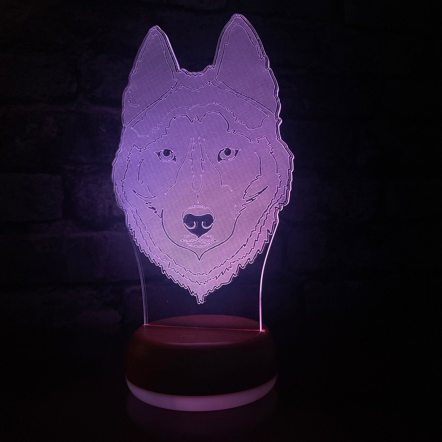 Personalised Husky LED Lamp Night LightÂ  Night Light Stock Car & Banger Toy Tracks