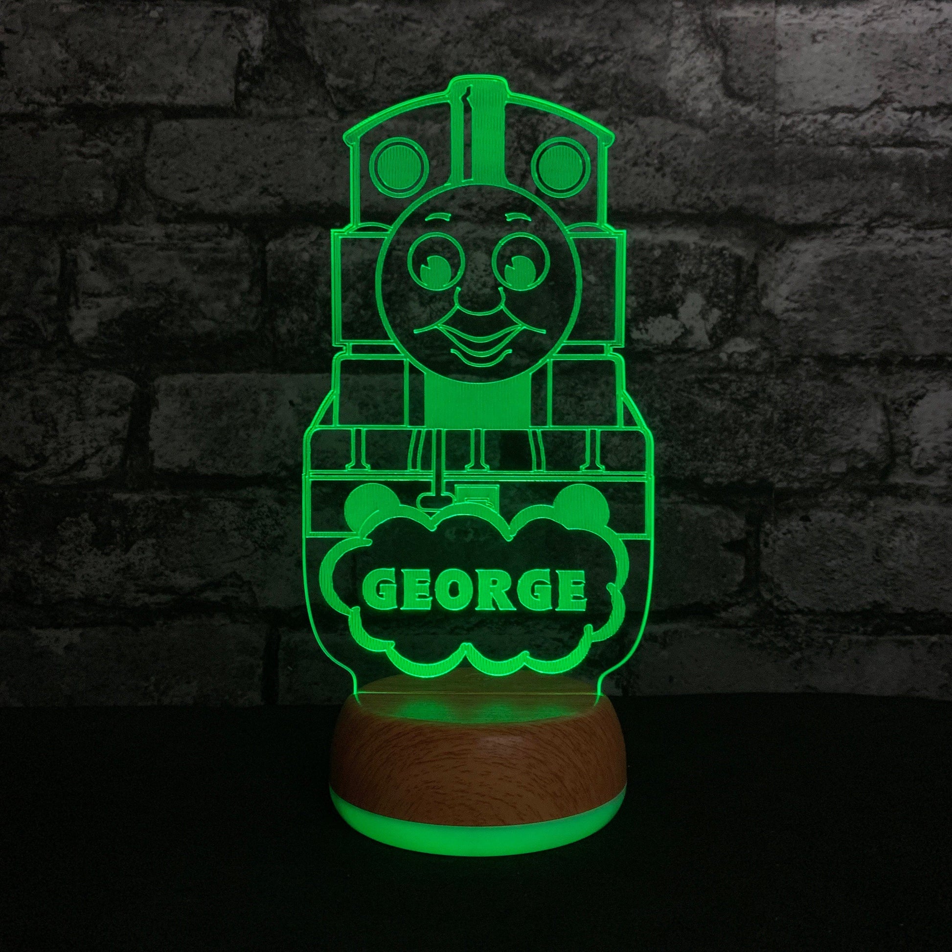 Personalised Thomas the Tank Engine LED Lamp Night LightÂ  Night Light Stock Car & Banger Toy Tracks