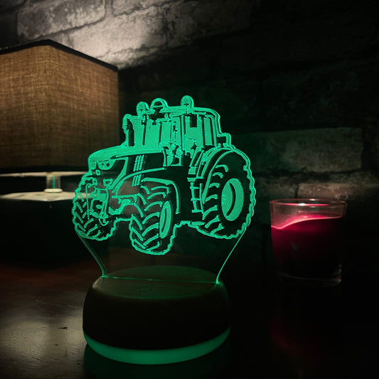 Personalised Tractor LED Lamp Night LightÂ  Night Light Stock Car & Banger Toy Tracks