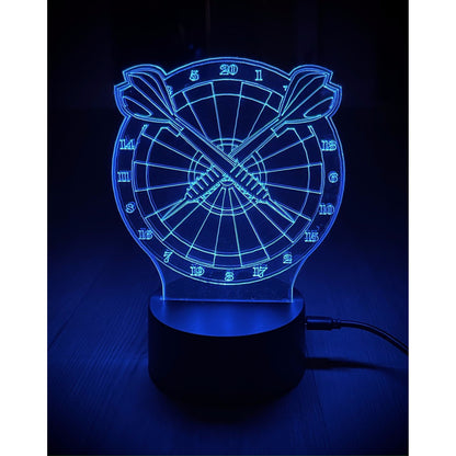 Personalised Dart Board LED Lamp Night LightÂ  Night Light Stock Car & Banger Toy Tracks