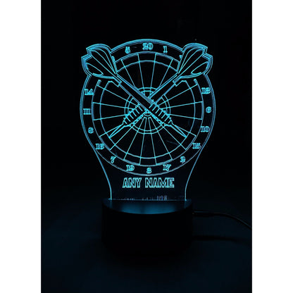 Personalised Dart Board LED Lamp Night LightÂ  Night Light Stock Car & Banger Toy Tracks