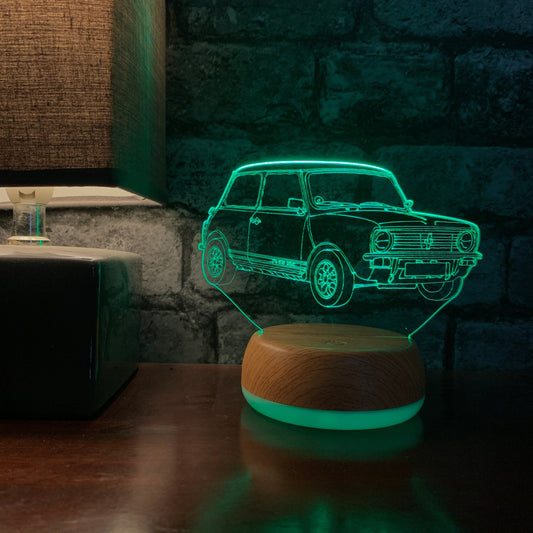 Personalised Mini Clubman LED Lamp Night LightÂ  Night Light Stock Car & Banger Toy Tracks