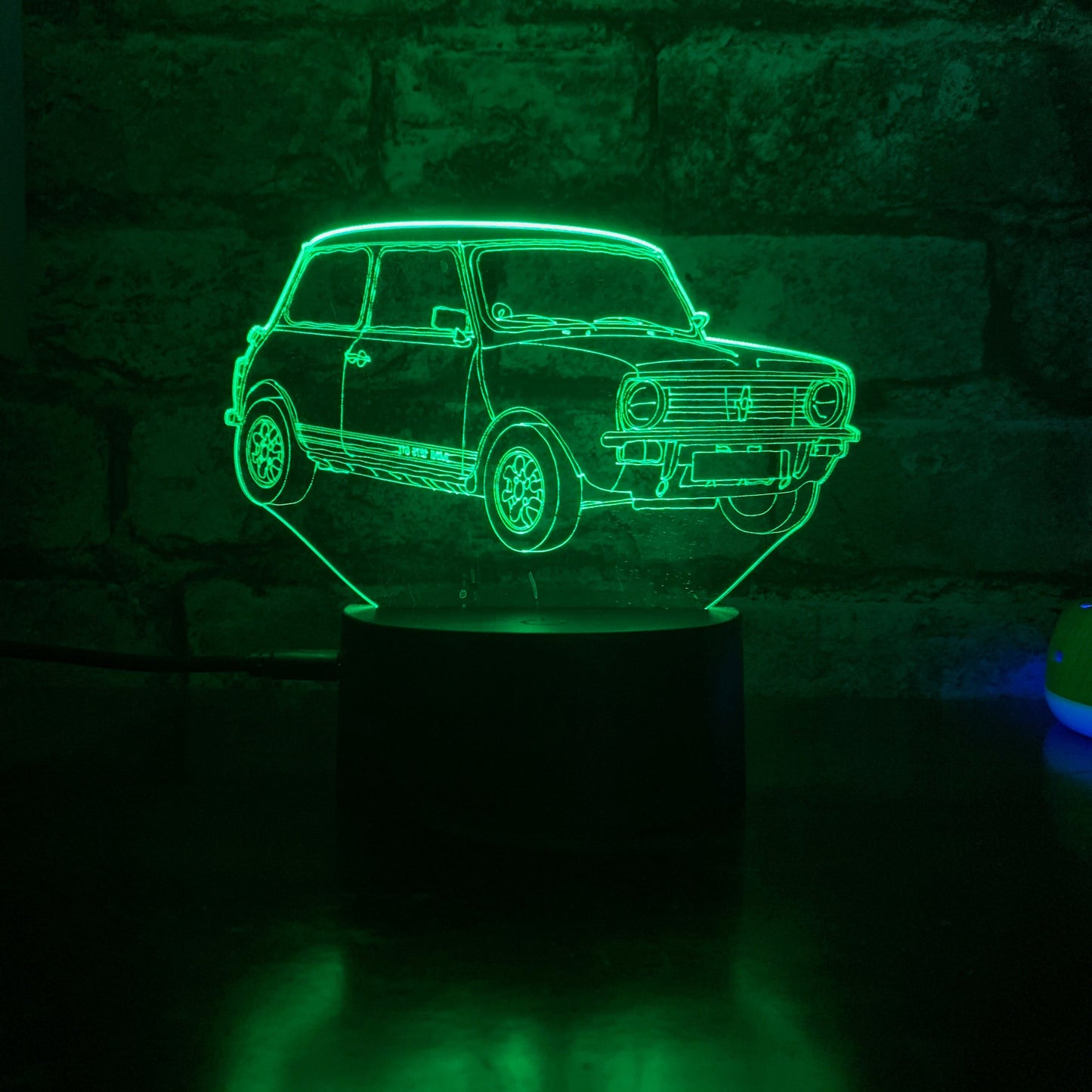 Personalised Mini Clubman LED Lamp Night LightÂ  Night Light Stock Car & Banger Toy Tracks