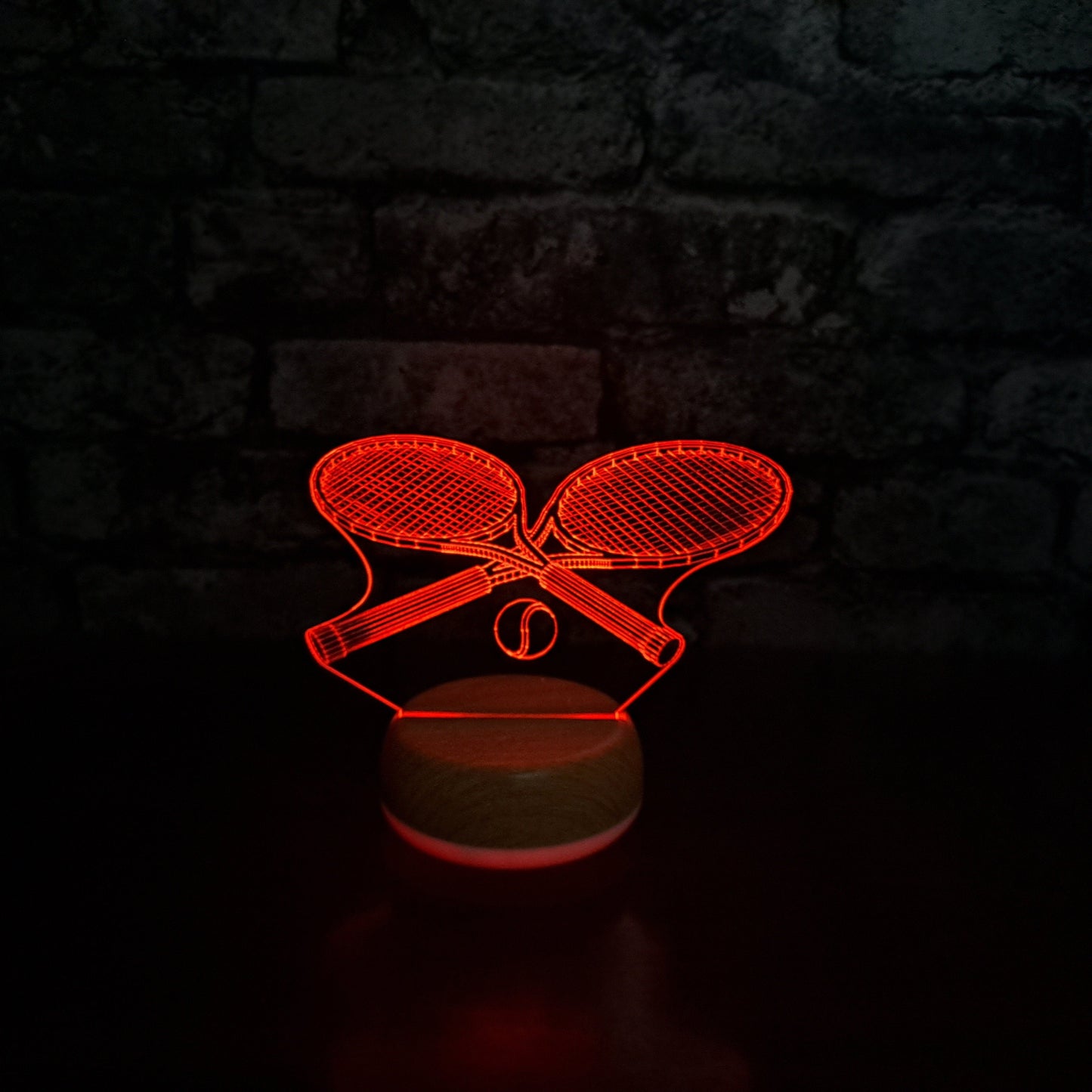 Personalised Tennis Rackets LED Lamp Night LightÂ  Night Light Stock Car & Banger Toy Tracks