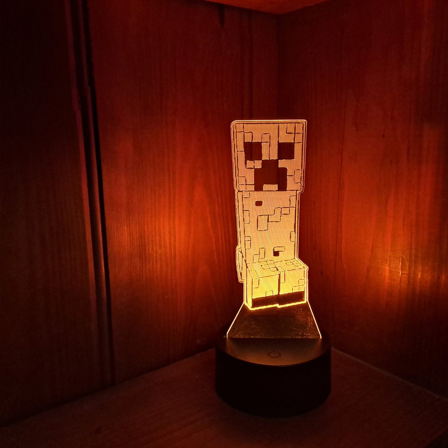 Minecraft Creeper LED Lamp Night LightÂ  Night Light Stock Car & Banger Toy Tracks