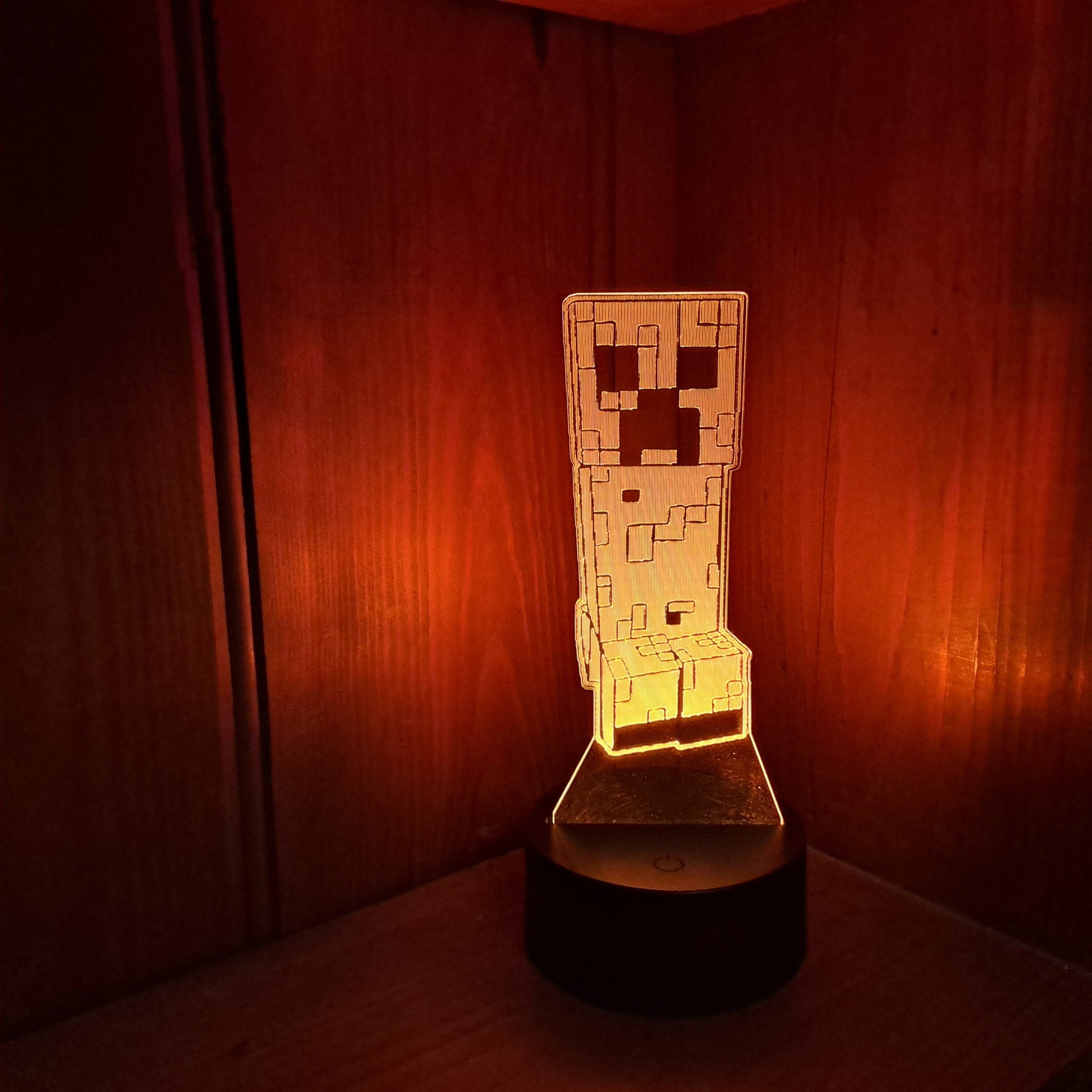 Minecraft Creeper LED Lamp Night LightÂ  Night Light Stock Car & Banger Toy Tracks