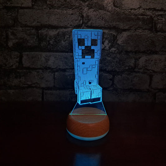 Minecraft Creeper LED Lamp Night LightÂ  Night Light Stock Car & Banger Toy Tracks
