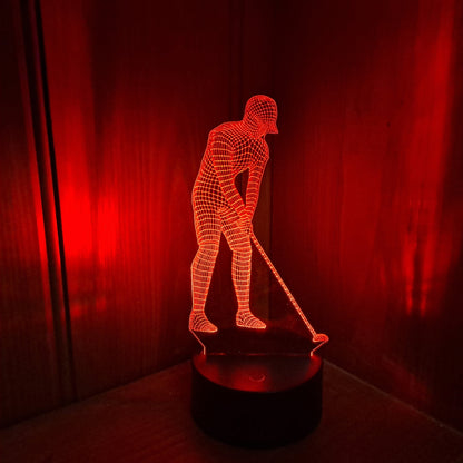 Golf Player LED Lamp Night LightÂ  Night Light Stock Car & Banger Toy Tracks