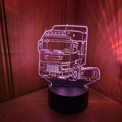 Personalised Renault Cab Lorry LED Lamp Night LightÂ  Night Light Stock Car & Banger Toy Tracks