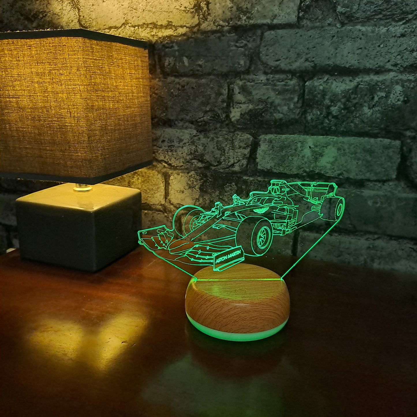 Formula 1 Aston Martin LED Lamp Night LightÂ  Night Light Stock Car & Banger Toy Tracks