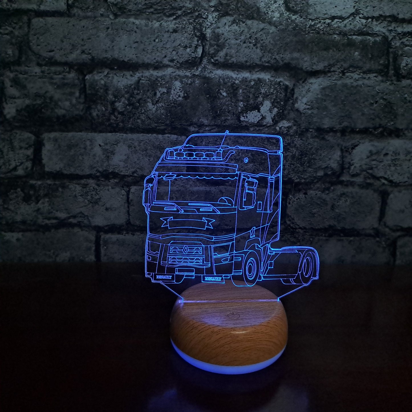 Personalised Renault Cab Lorry LED Lamp Night LightÂ  Night Light Stock Car & Banger Toy Tracks