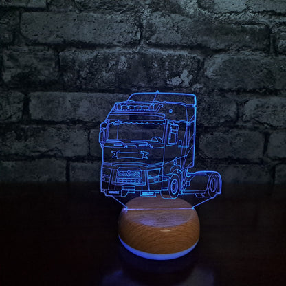 Personalised Renault Cab Lorry LED Lamp Night LightÂ  Night Light Stock Car & Banger Toy Tracks