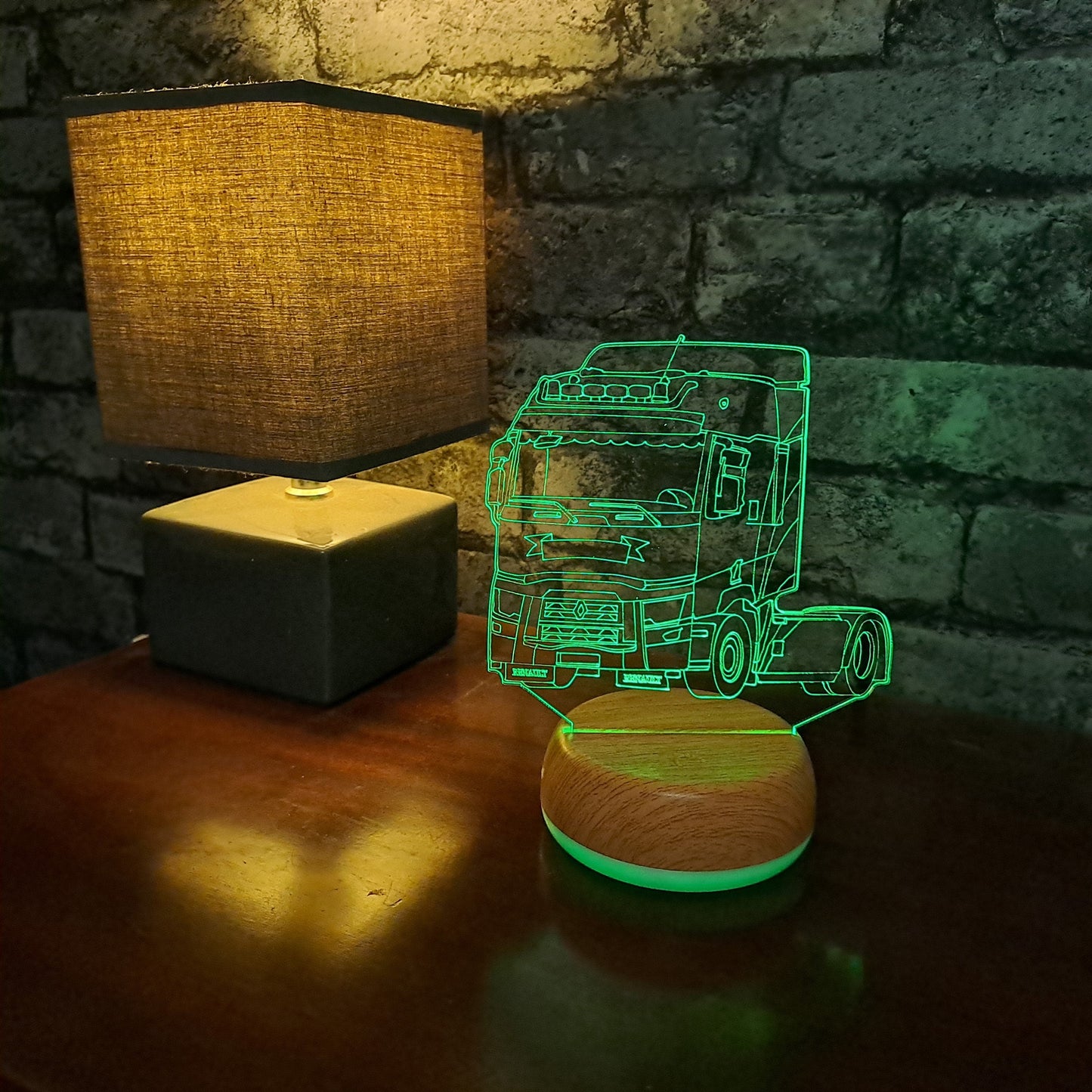 Personalised Renault Cab Lorry LED Lamp Night LightÂ  Night Light Stock Car & Banger Toy Tracks