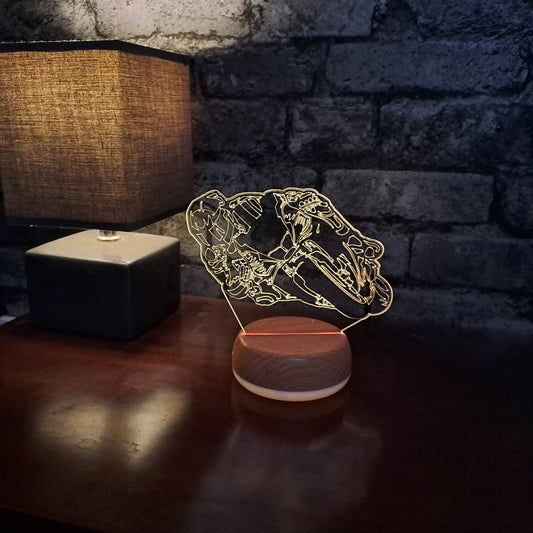 Personalised Superbike LED Lamp Night LightÂ  Night Light Stock Car & Banger Toy Tracks