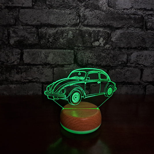 Personalised VW Beetle LED Lamp Night LightÂ  Night Light Stock Car & Banger Toy Tracks