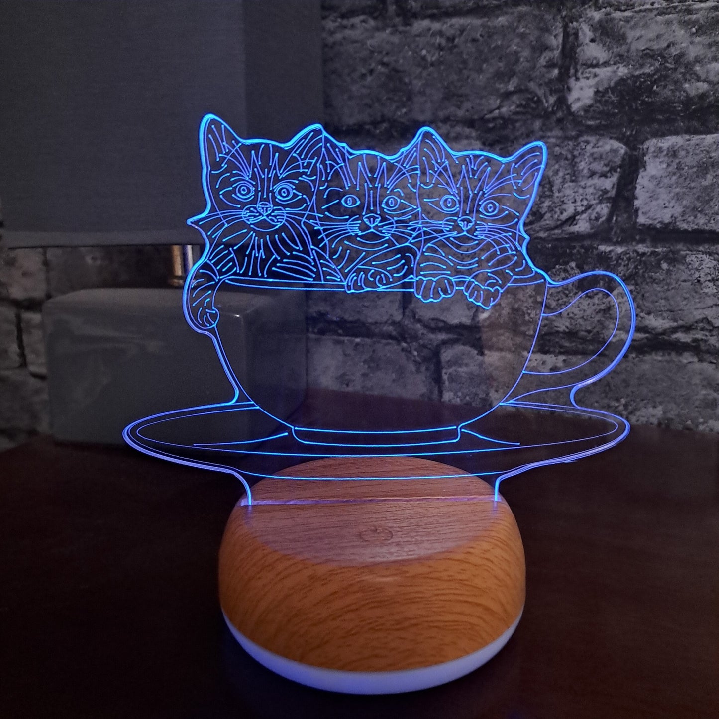 Cute Cats in a Cup LED Lamp Night LightÂ  Night Light Stock Car & Banger Toy Tracks