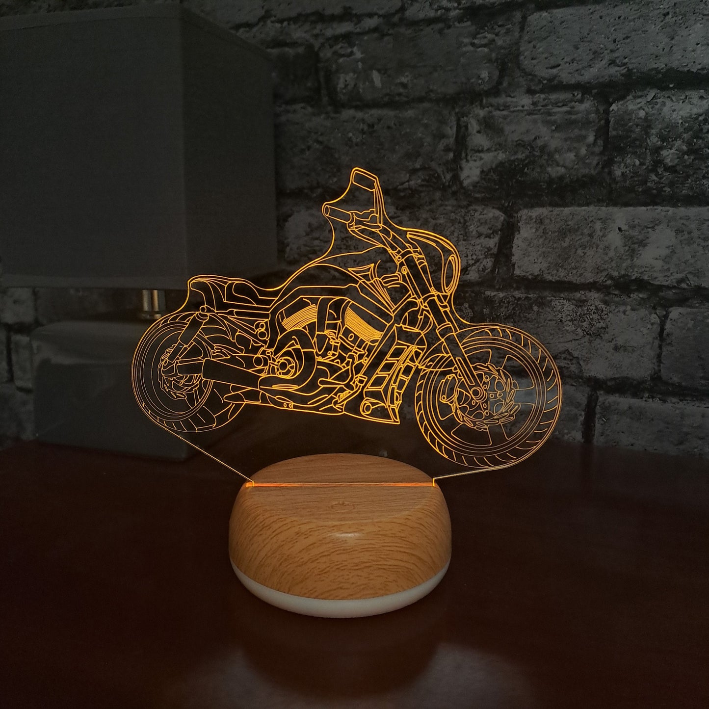 Cruiser Motor Bike LED Lamp Night LightÂ  Night Light Stock Car & Banger Toy Tracks